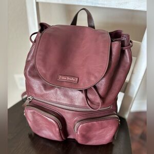 Vera Bradley Gallante Leather Cargo Backpack Burgundy Wine